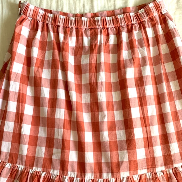 GAP Gingham Midi Skirt XS petite - New - Picture 8 of 13